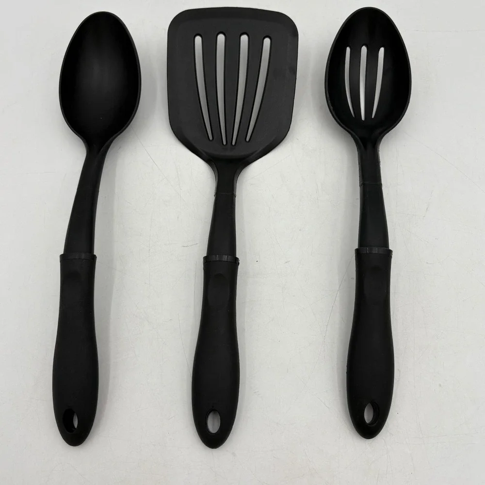 BK Heat Resistant Utensil Set Made‎ in USA Spoon Slotted Spoon Turner Spatula